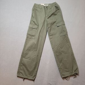 NWT Levi's Womens '94 Army green Baggy Cargo Size 25